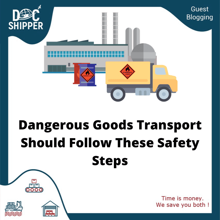 Dangerous goods transport steps