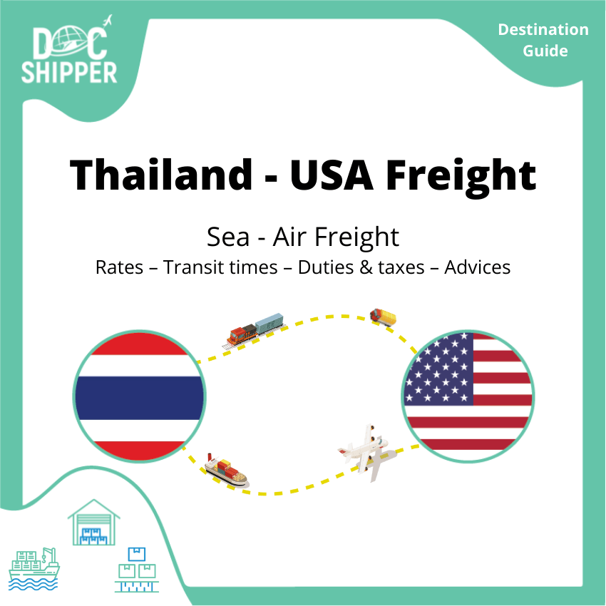 FREIGHT THAILAND 🇹🇭 – USA 🇺🇸_ Rates – Transit Times – Duties & Taxes