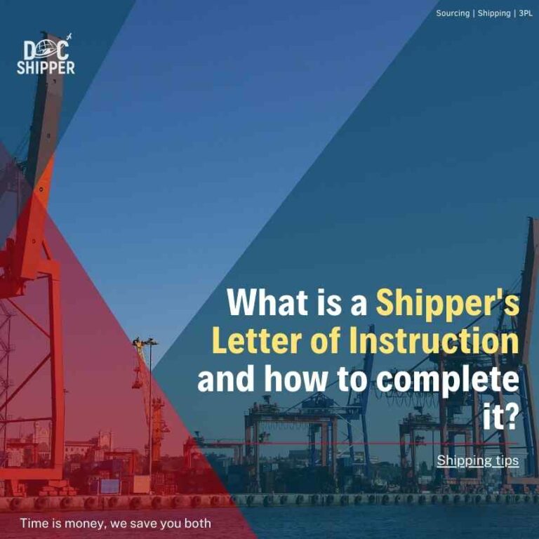 What is a Shipper's Letter of Instruction and how to complete it? - 🥇 ...