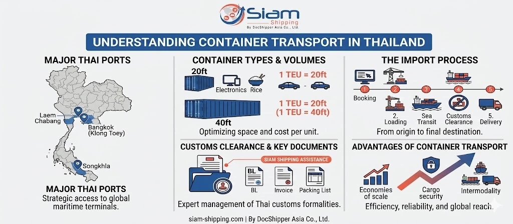 Understanding container transport in thailand